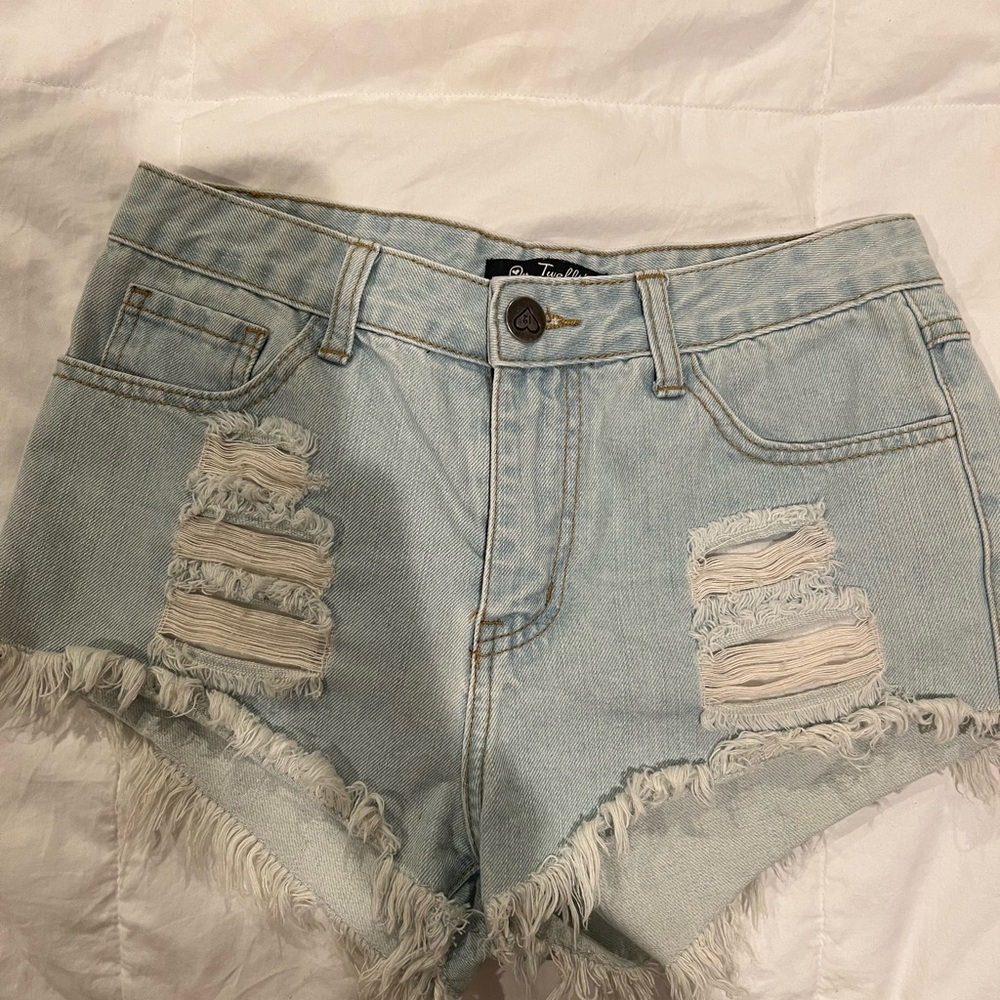 Denim shorts